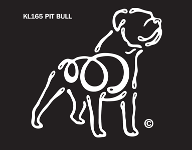 Pit Bull K-Lines Window Tattoo