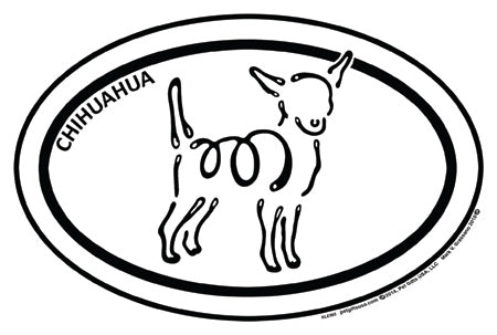 Chihuahua K-Lines Euro Style Tattoo Magnets