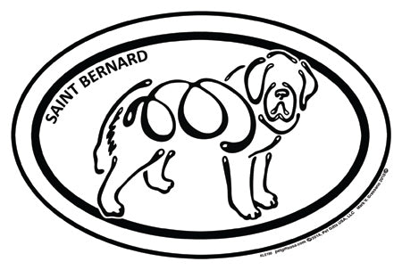 St Bernard K-Lines Euro Style Tattoo Magnets