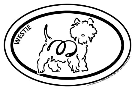 West Highland Terrier K-Lines Euro Style Tattoo Magnets