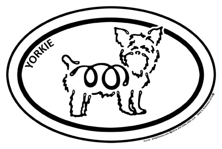 Yorkshire Terrier K-Lines Euro Style Tattoo Magnets