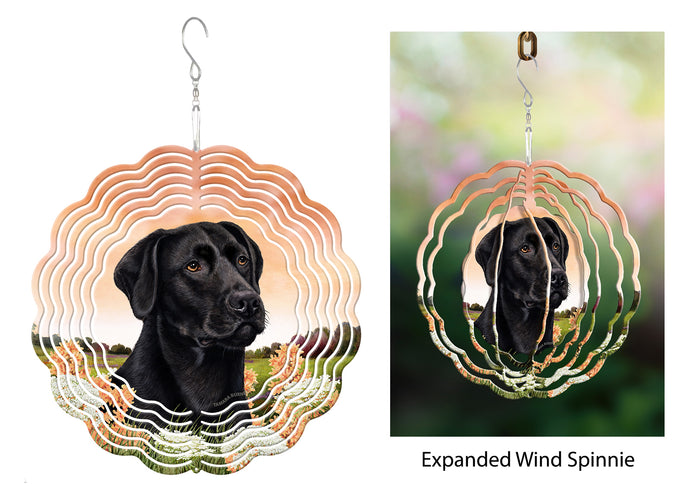 Labrador Retriever American Black Wind Spinner