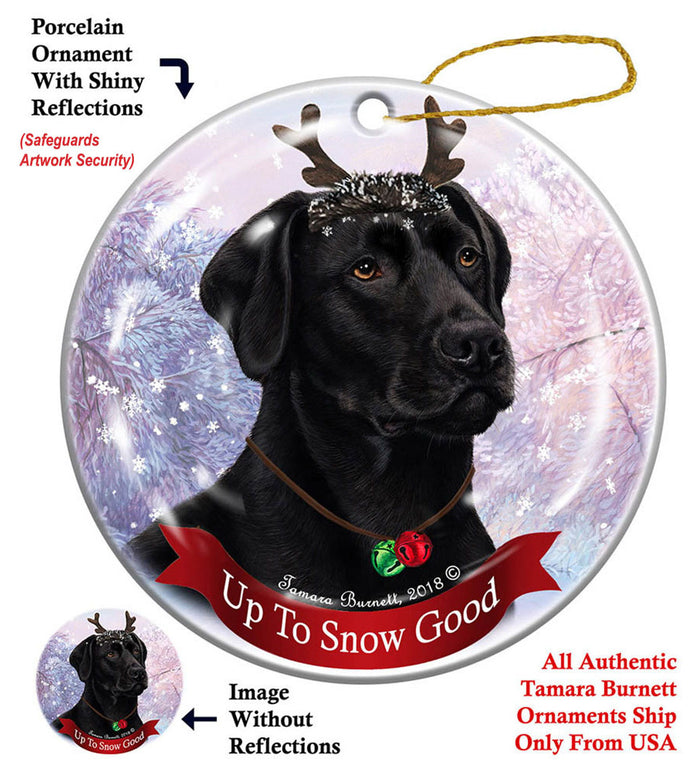Labrador Retriever - Up To Snow Good Ornament
