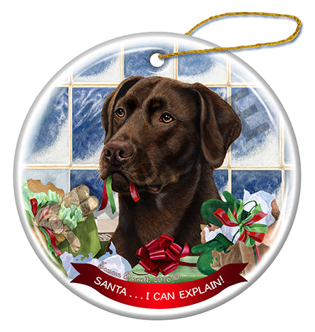 Labrador Retriever Chocolate Ornament
