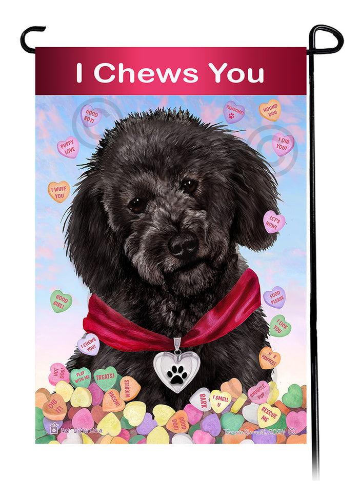 Labradoodle Valentine Sweetheart Garden Flags