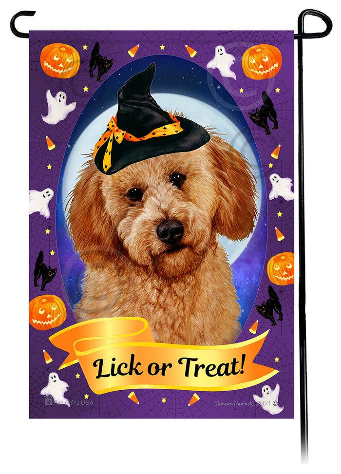 Labradoodle Halloween Howls Garden Flags