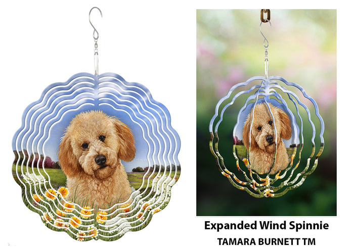Labradoodle Apricot Wind Spinner