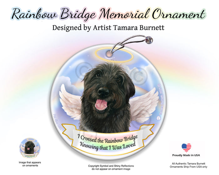 Labradoodle Rainbow Bridge Memorial Ornament