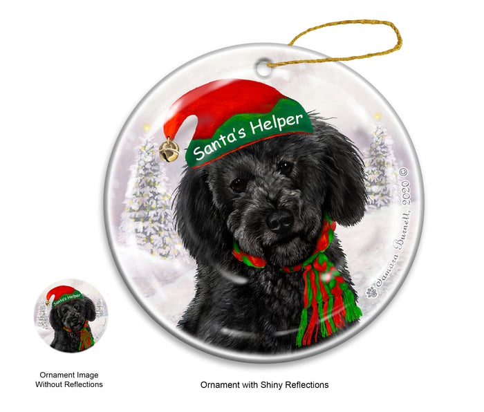 Labradoodle - Santa's Helper Ornament