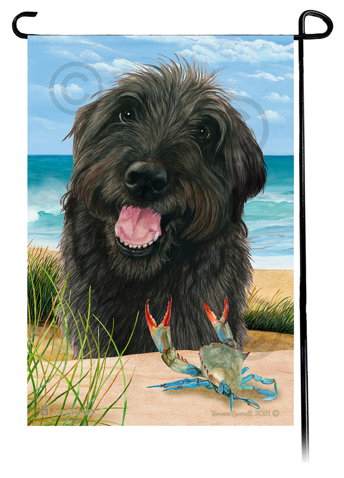 Labradoodle Summer Flowers Garden Flag