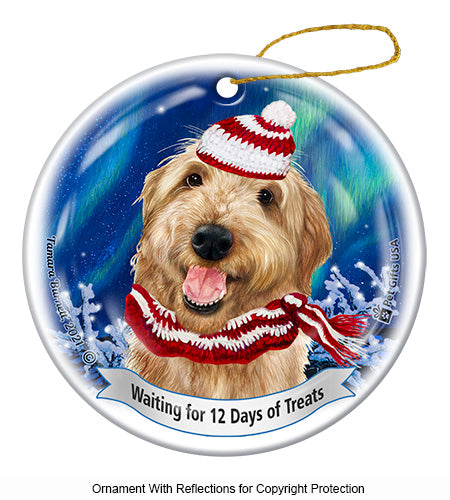 Labradoodle Yellow Ornament