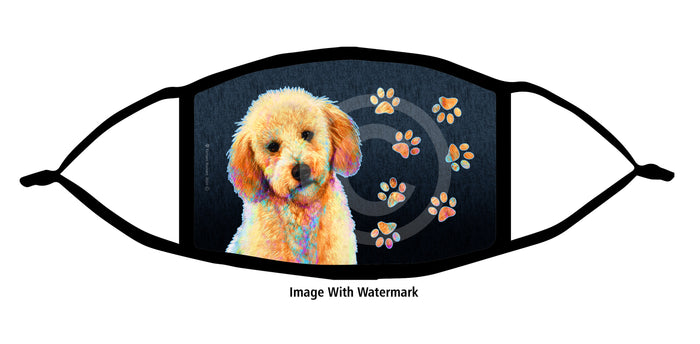 Labradoodle Blonde Face Mask