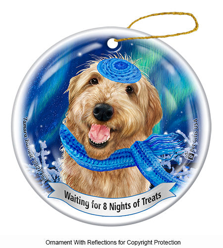 Labradoodle Yellow Ornament