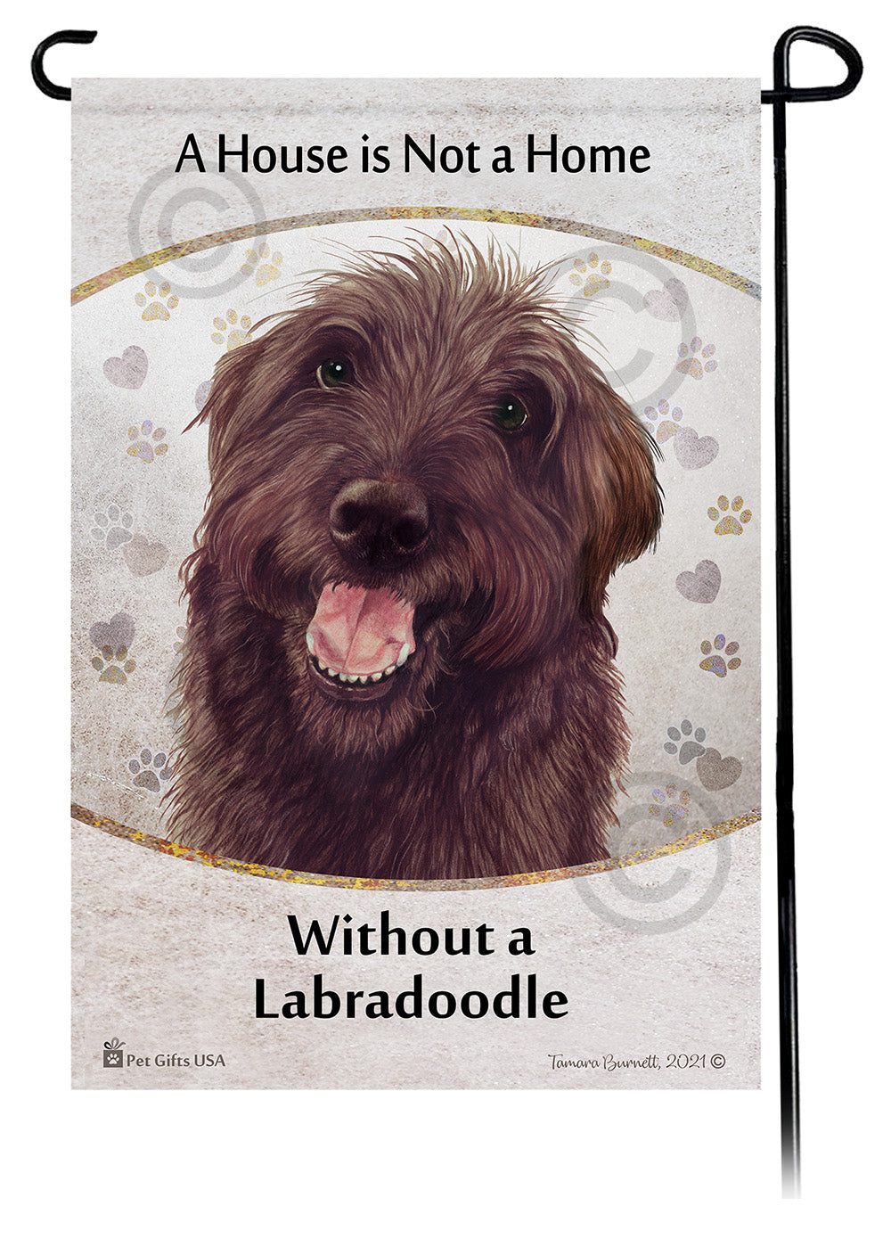 Labradoodle House Is Not A Home - Garden Flag