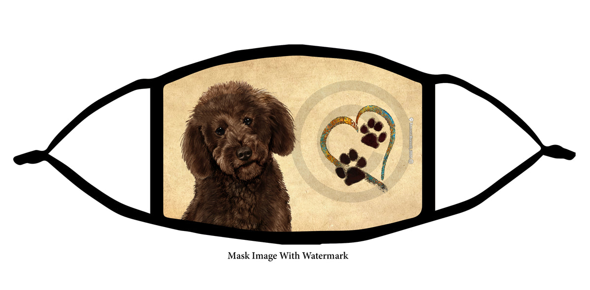 Labradoodle (Chocolate) Face Mask