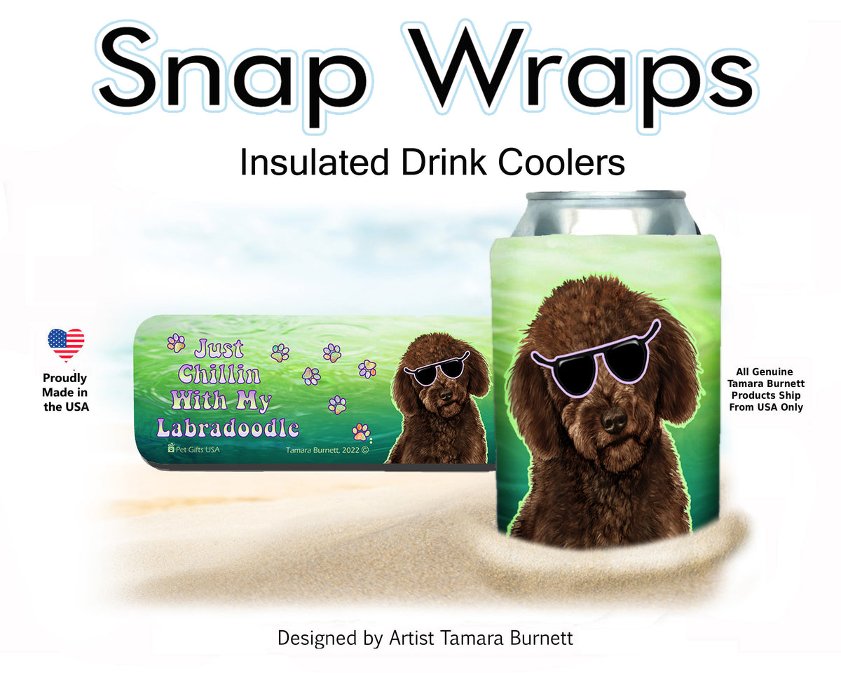 Labradoodle Chocolate Snap Wrap Cozy