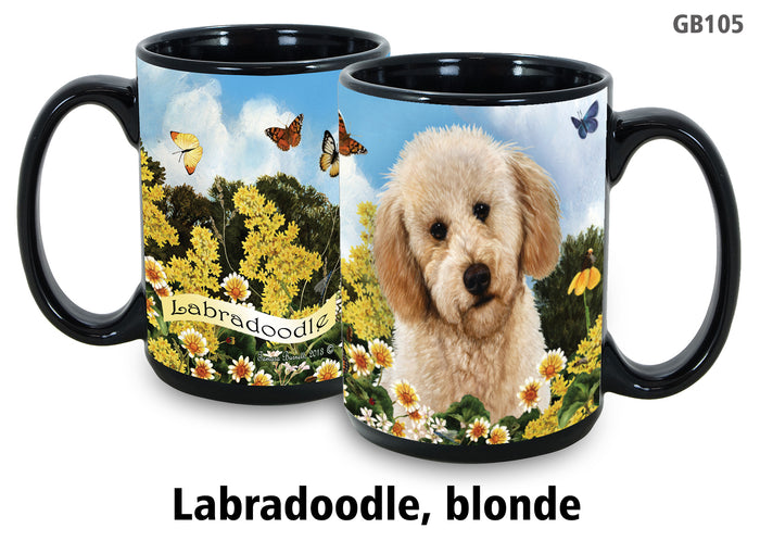 Labradoodle Blonde - Garden Party Fun Mug 15 oz