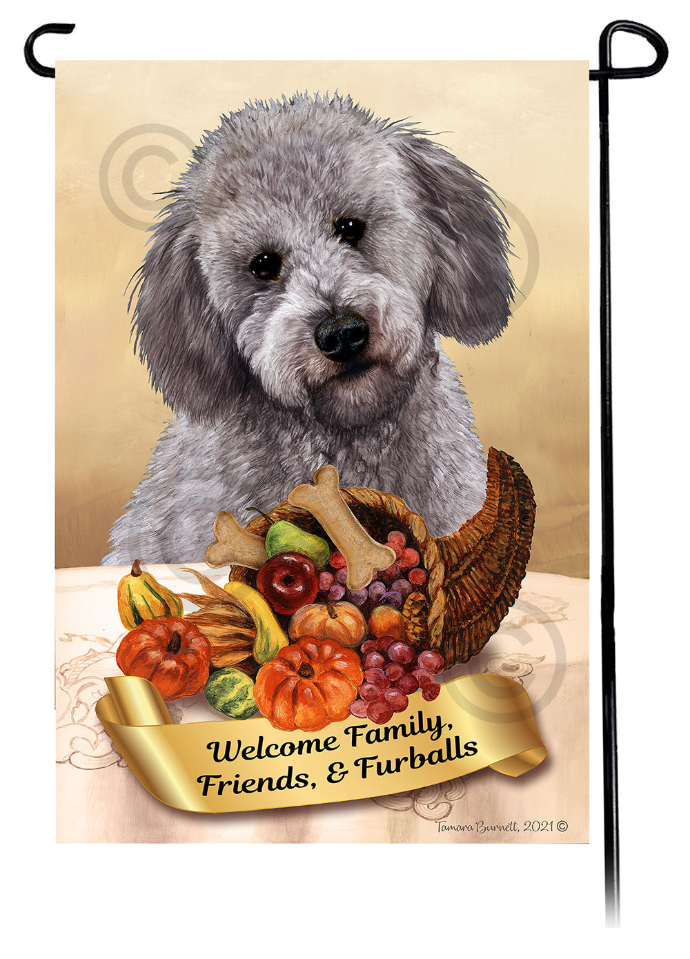Labradoodle Thanksgiving - Garden Flag