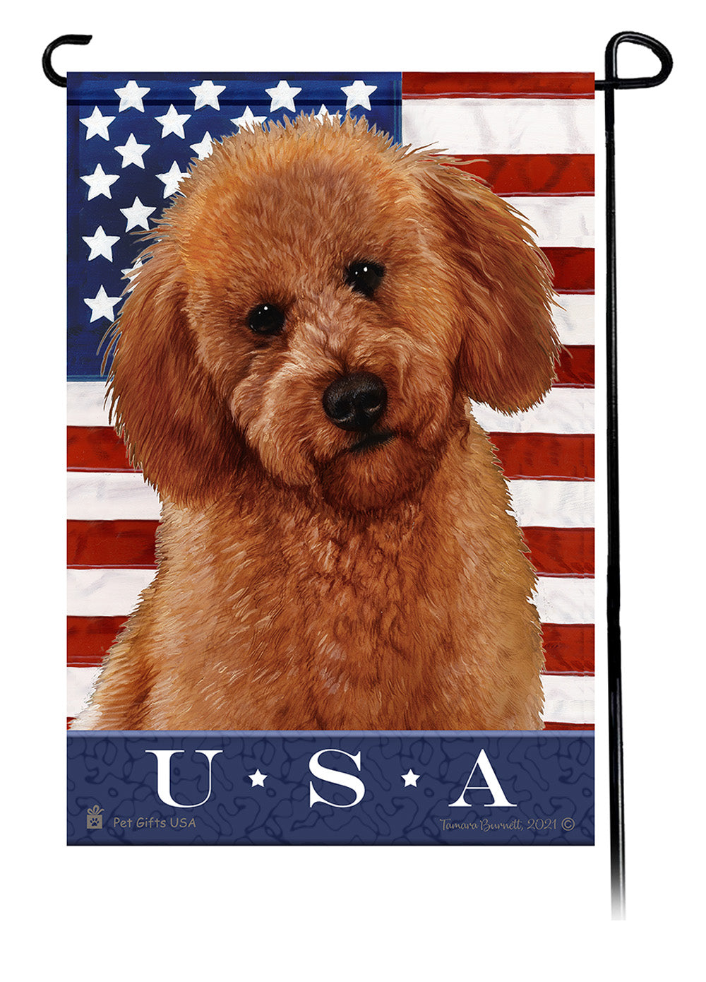 Labradoodle True Blue - Garden Flag