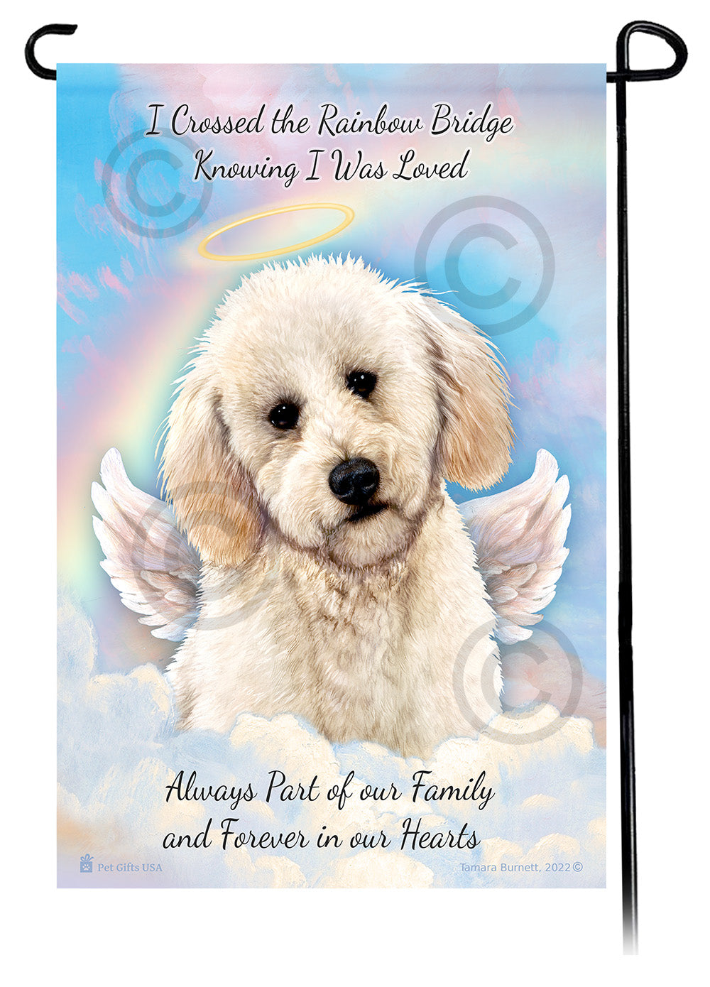 Labradoodle Memorial - Garden Flag