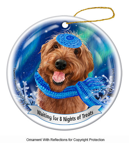 Labradoodle Red Ornament