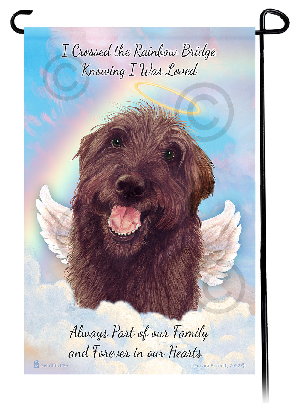 Labradoodle Memorial - Garden Flag
