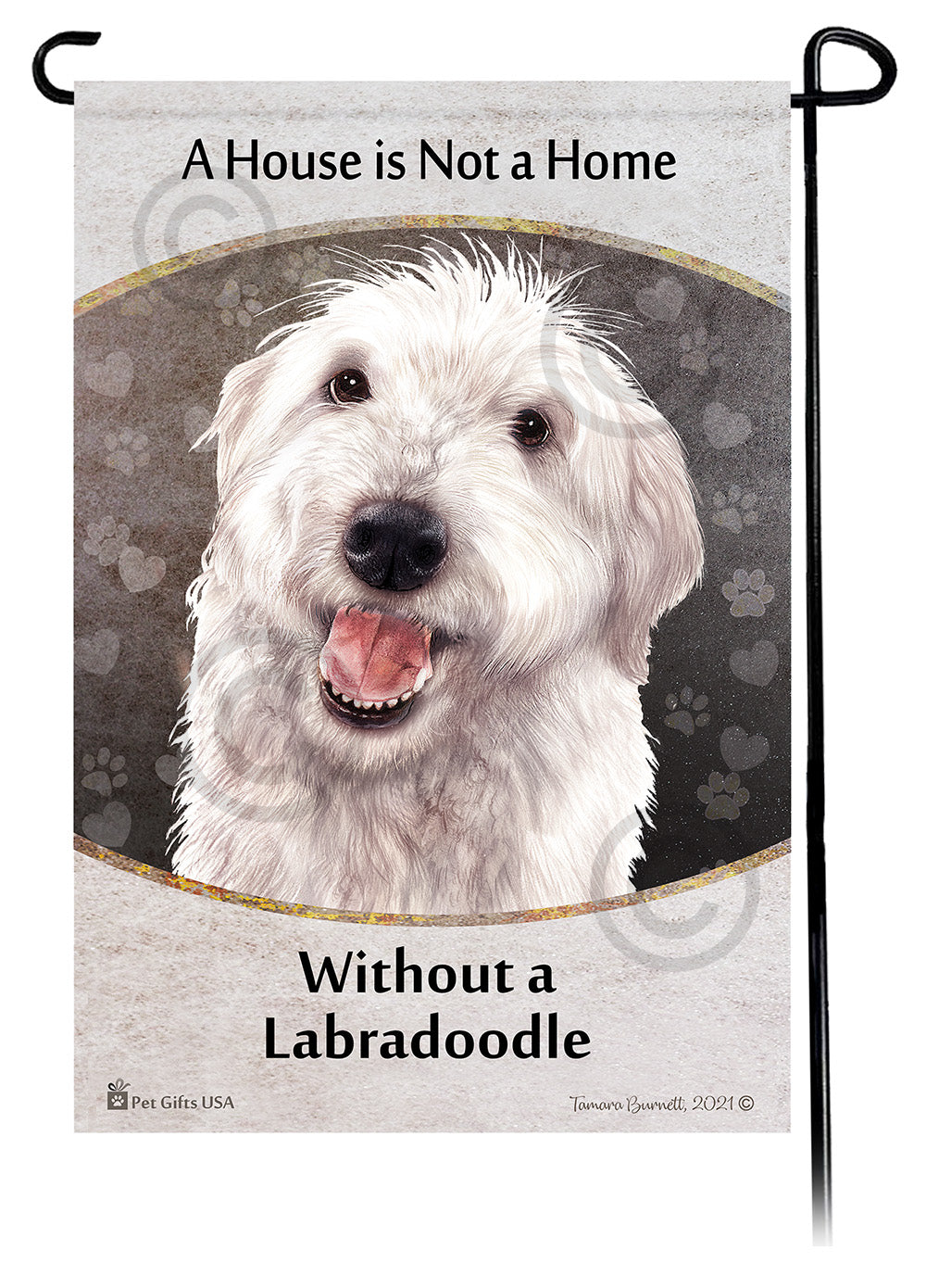 Labradoodle House Is Not A Home - Garden Flag