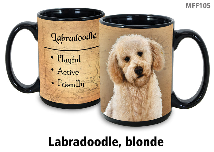 Labradoodle (Cream) - My Faithful Friends Mug 15 oz