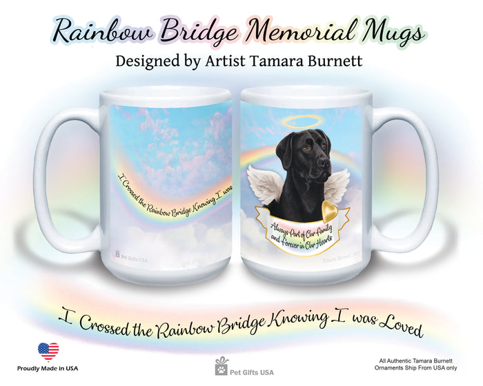 Labrador Retriever American Black Memorial Mug 15 oz