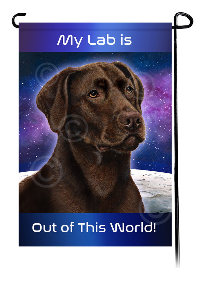 Labrador Retriever Out Of This World - Garden Flag