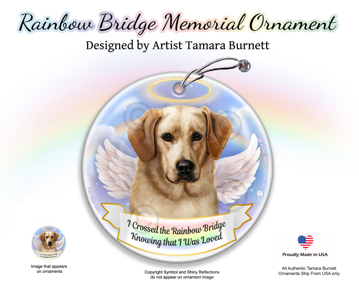 Labrador Yellow American Ornament
