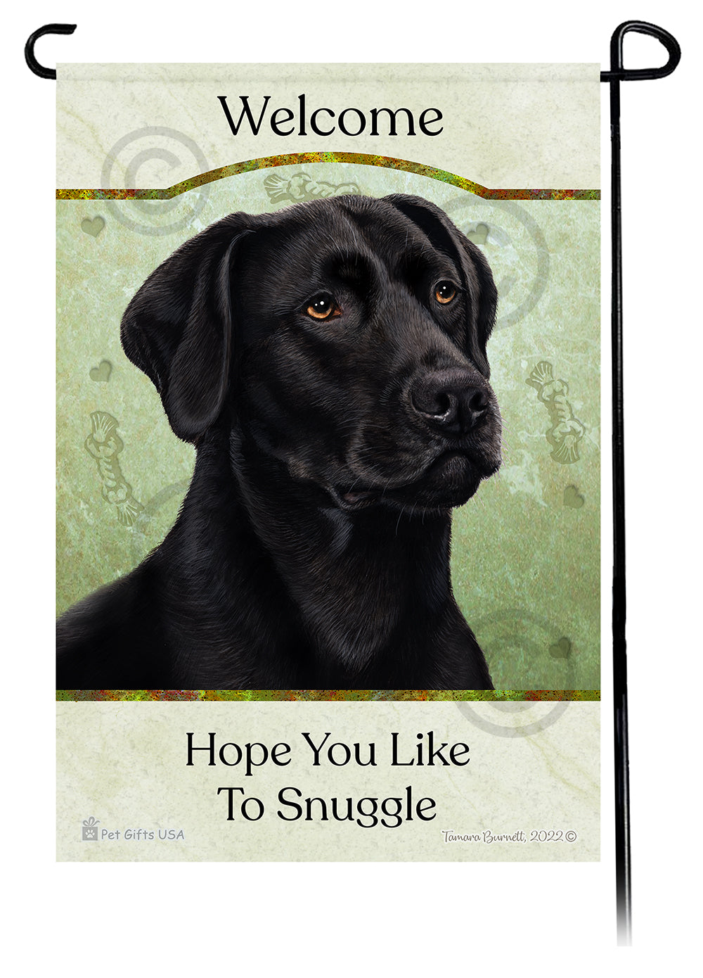 Labrador Retriever Hope You Like To Snuggle Garden Flags