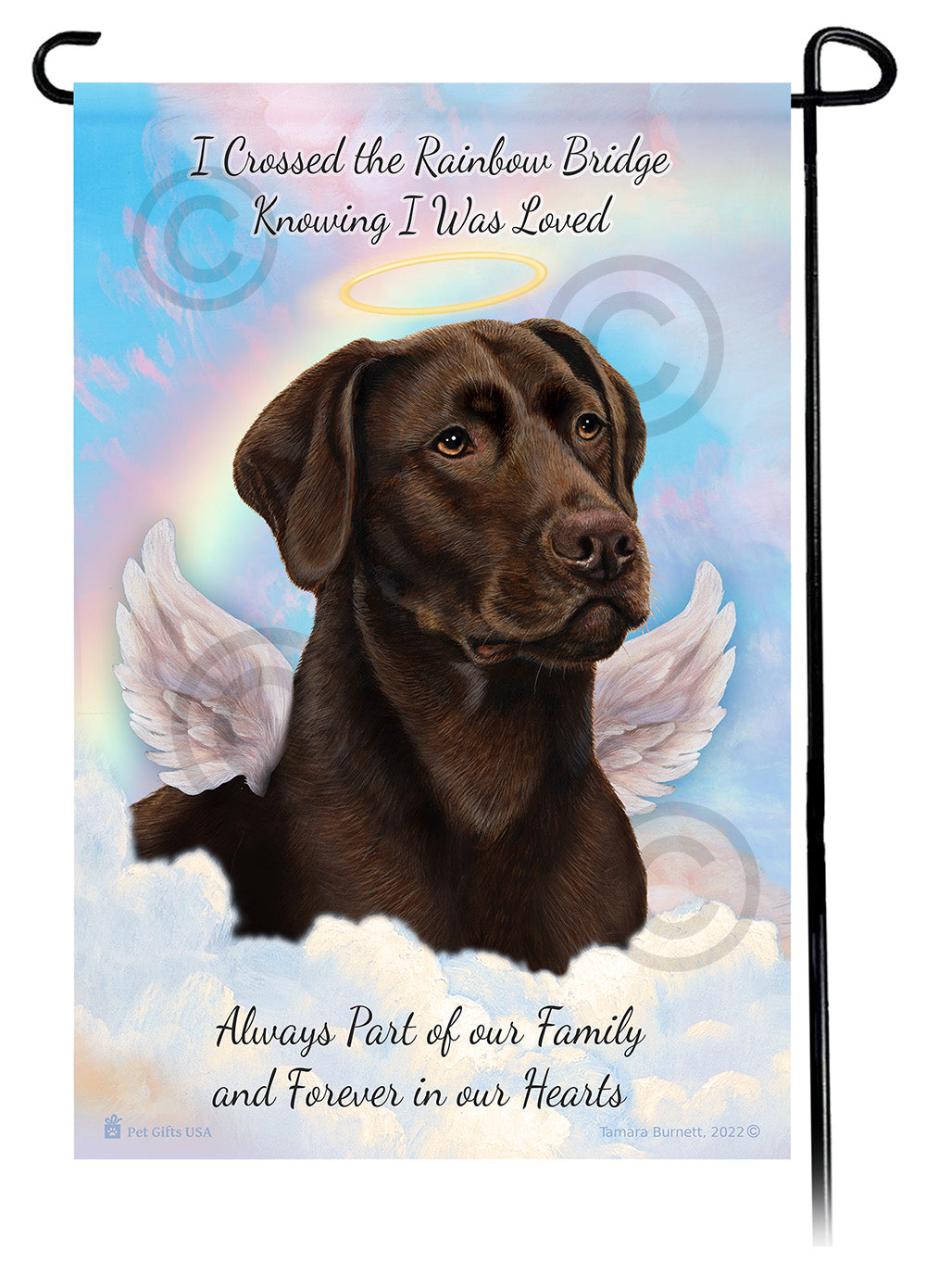 Labrador Retriever Memorial - Garden Flag