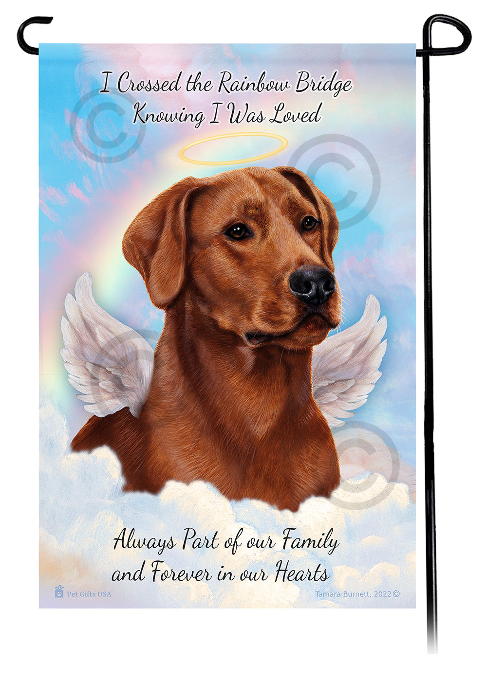 Labrador Retriever Memorial - Garden Flag