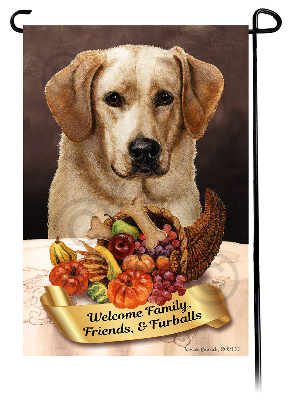 Labrador Retriever Thanksgiving - Garden Flag