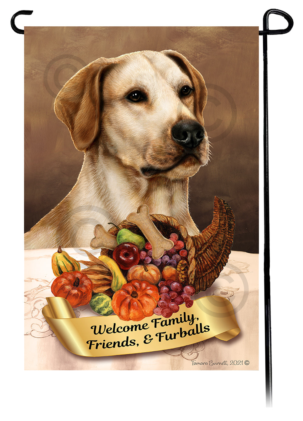 Labrador Retriever Thanksgiving - Garden Flag