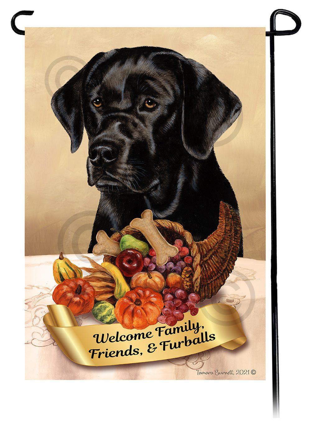 Labrador Retriever Thanksgiving - Garden Flag