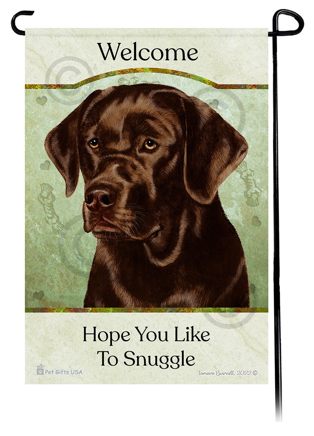 Labrador Retriever Hope You Like To Snuggle - Garden Flag