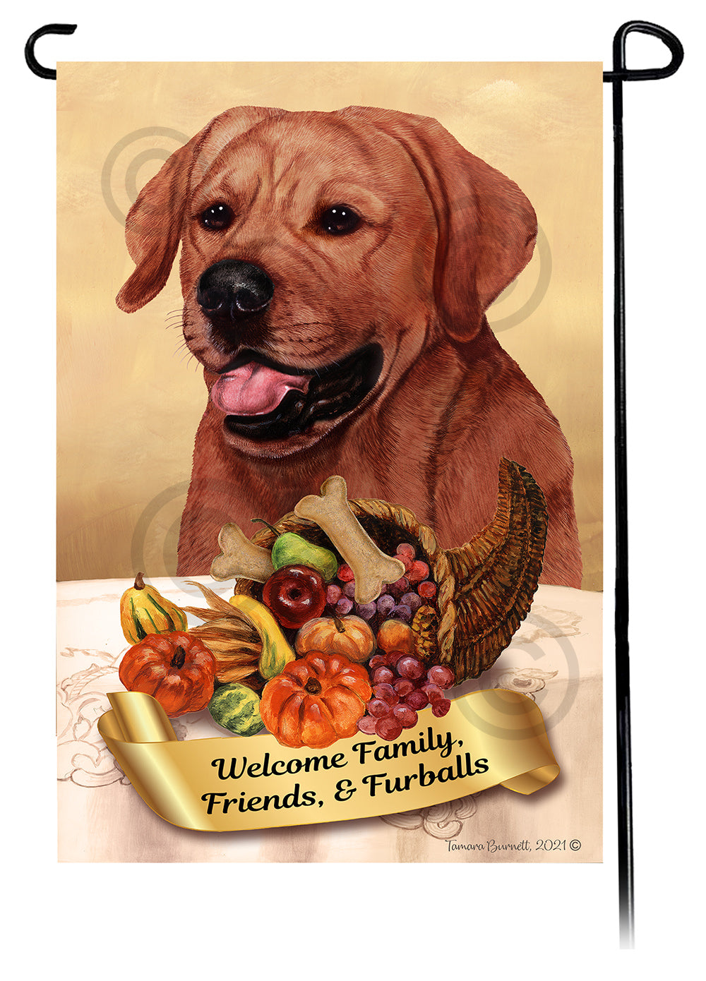 Labrador Retriever Thanksgiving - Garden Flag