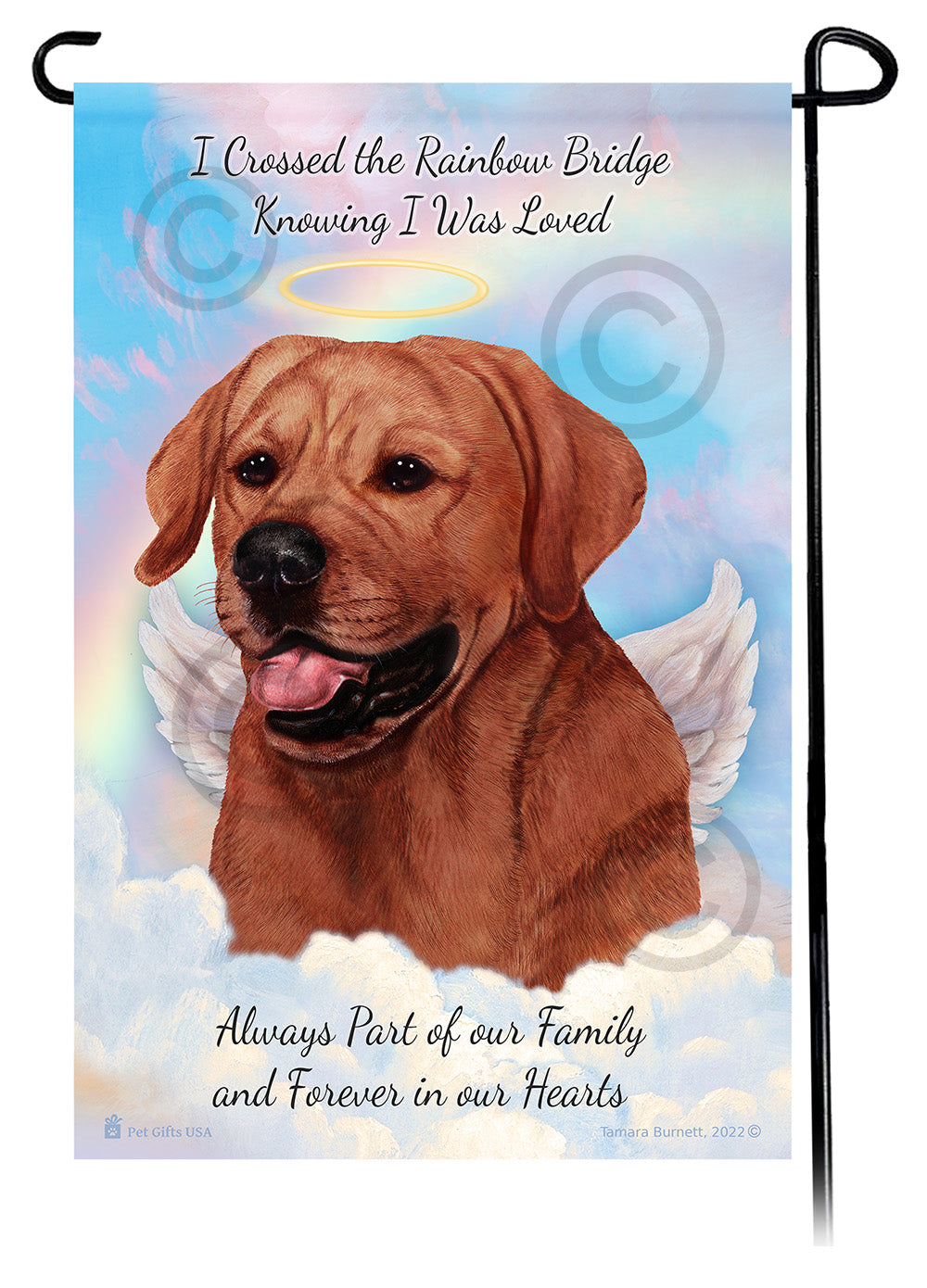 Labrador Retriever Memorial - Garden Flag
