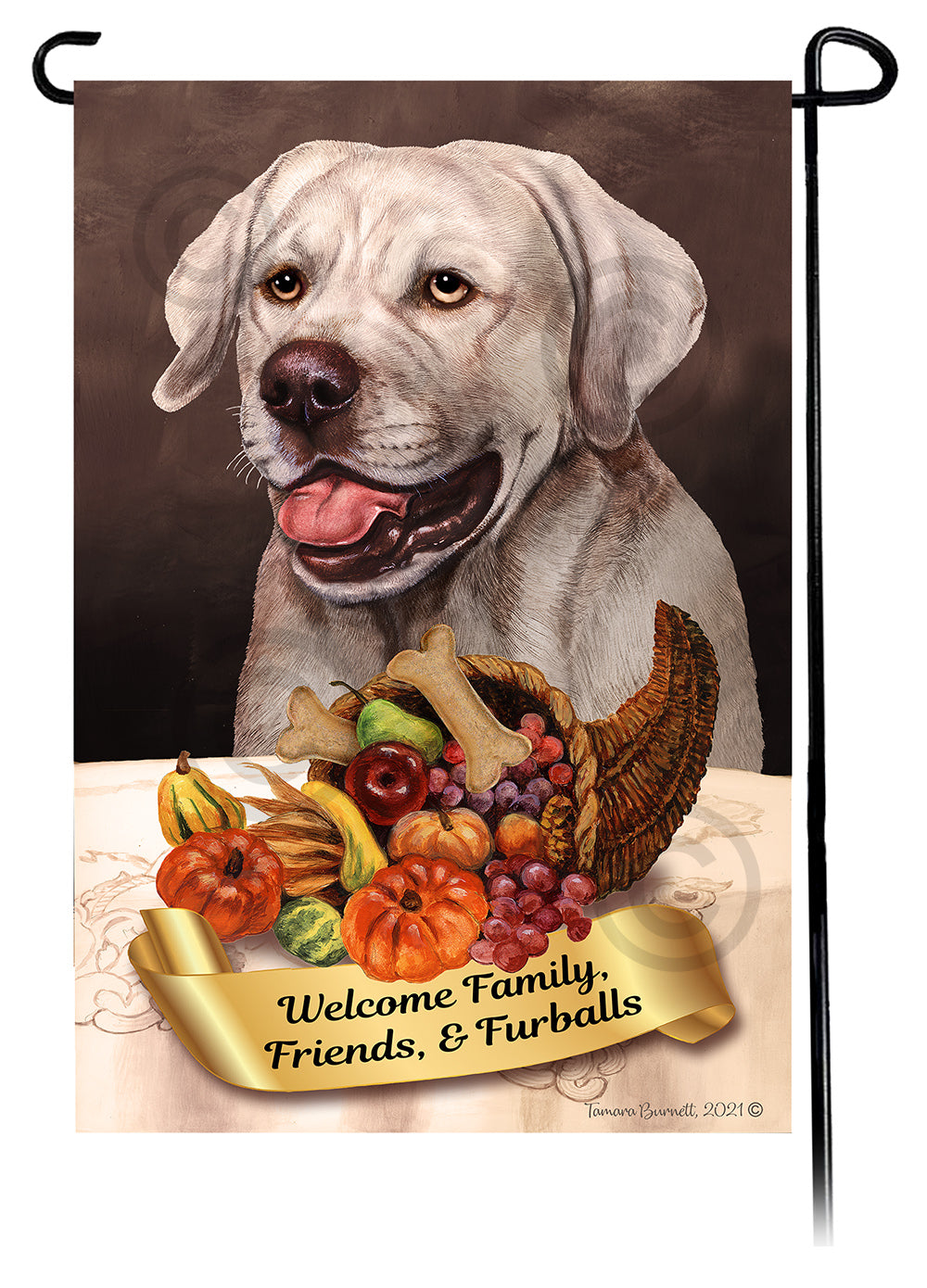 Labrador Retriever Thanksgiving - Garden Flag