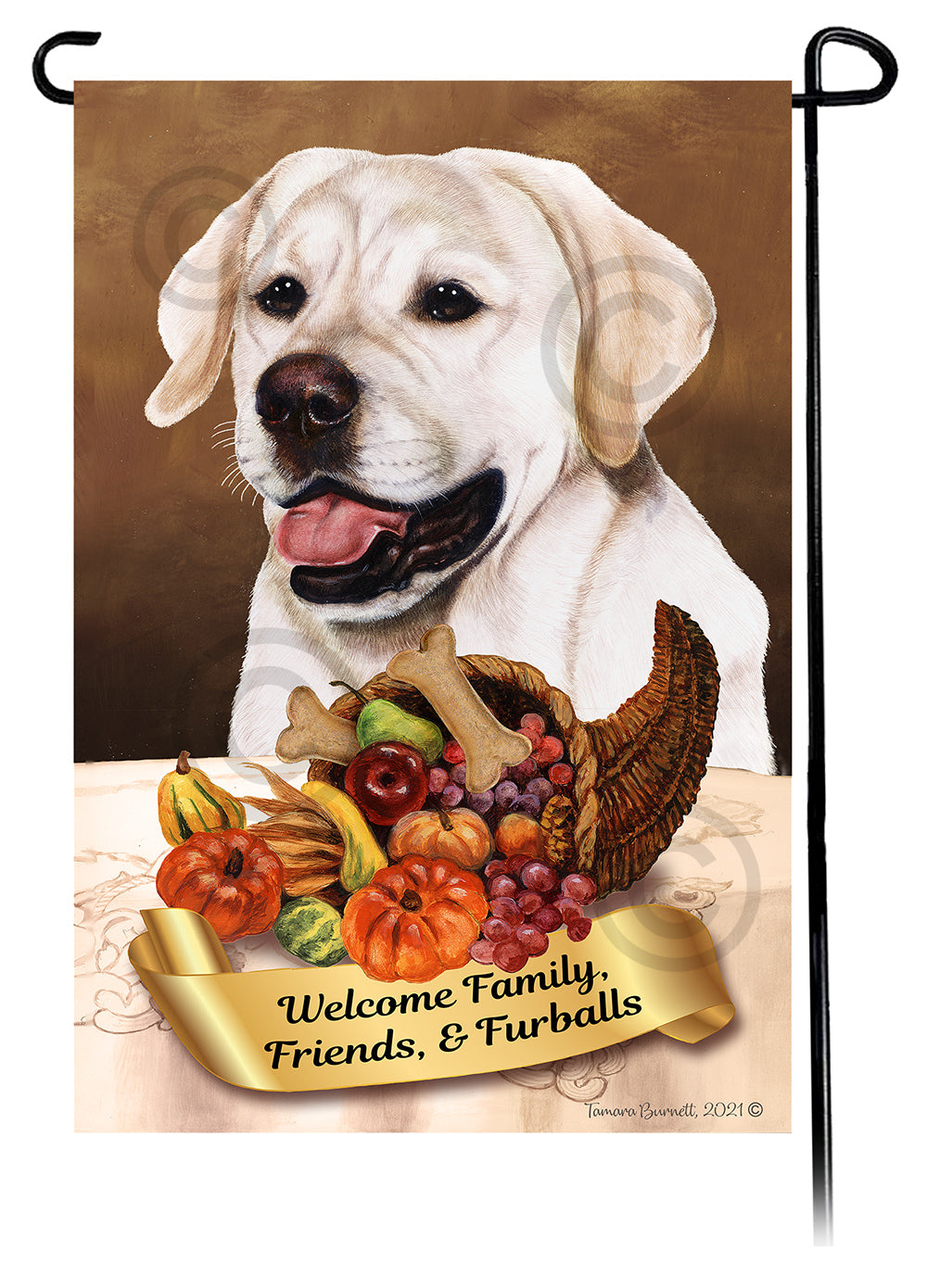 Labrador Retriever Thanksgiving - Garden Flag