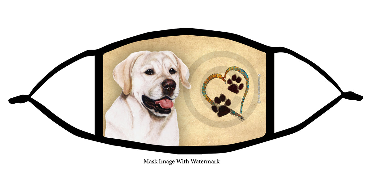 Labrador (English, White) Face Mask