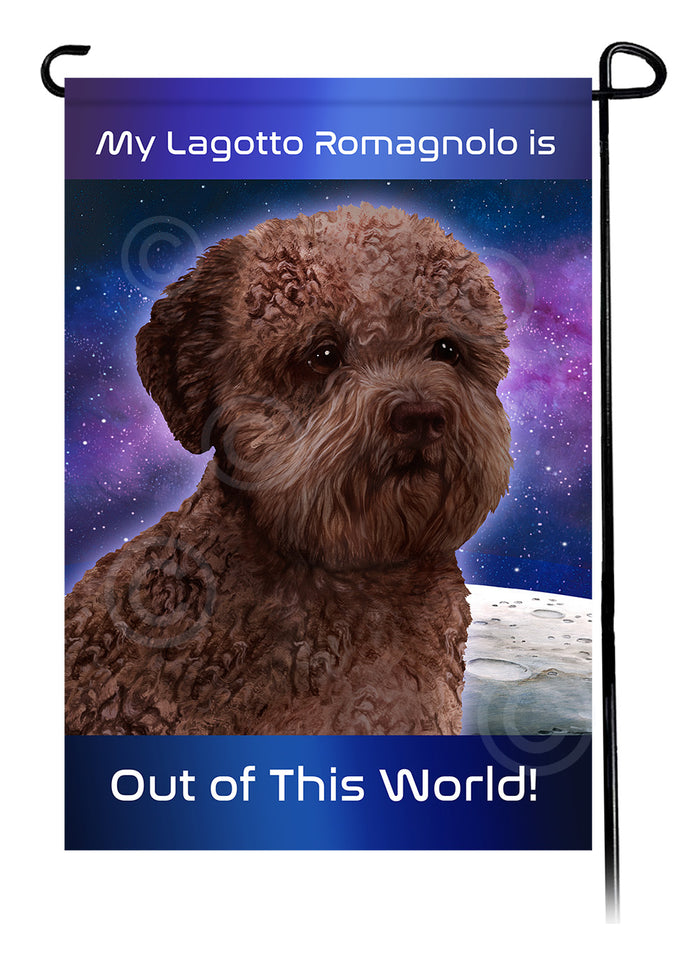 Lagotto Romagnolo Out Of This World Garden Flags