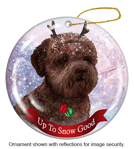 Lagotto Romagnolo - Up To Snow Good Ornament