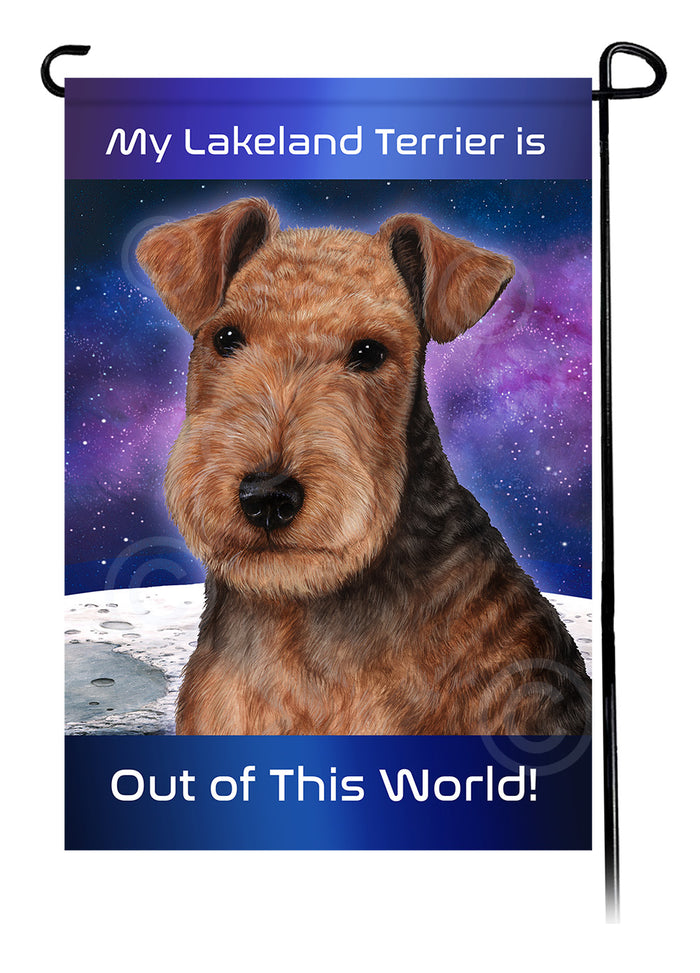 Lakeland Terrier Out Of This World Garden Flags