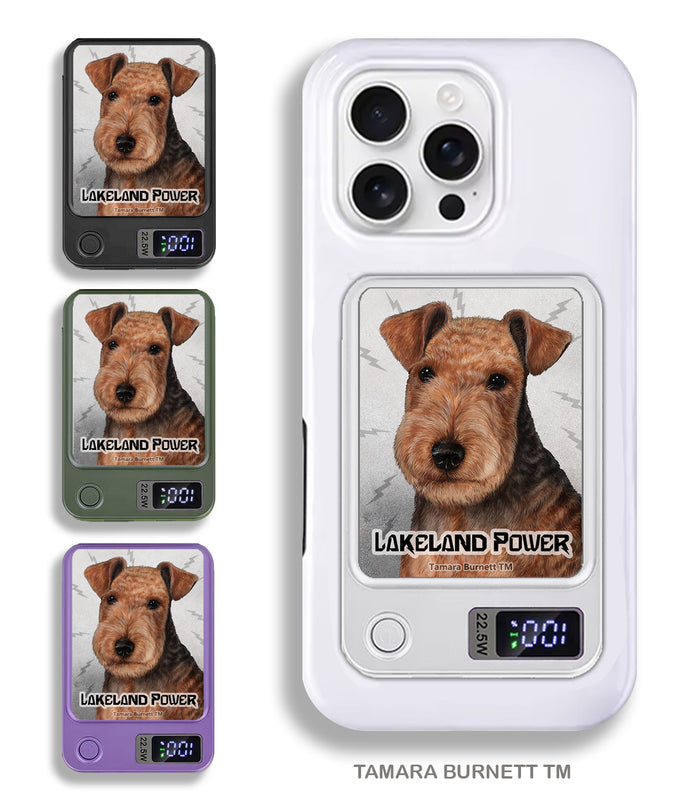 Lakeland Terrier Phone Bank Wireless Charger