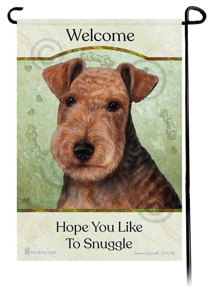Lakeland Terrier Hope You Like To Snuggle Garden Flags