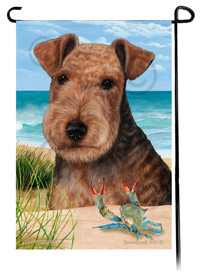 Lakeland Terrier Summer Flowers Garden Flag