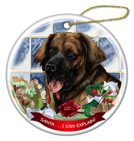Leonberger - Santa I Can Explain Ornament
